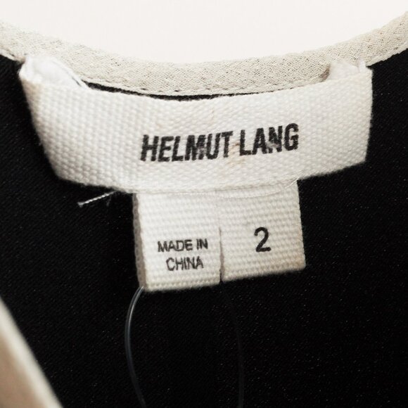 Helmut Lang SS/13 Sunburn & Black Colorblock Chroma Draped Dress - Picture 7 of 9